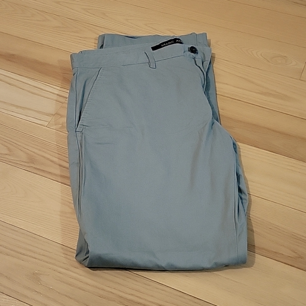 Marc Anthony Mens Khaki Dress Pants Size 36 Business Casual Office